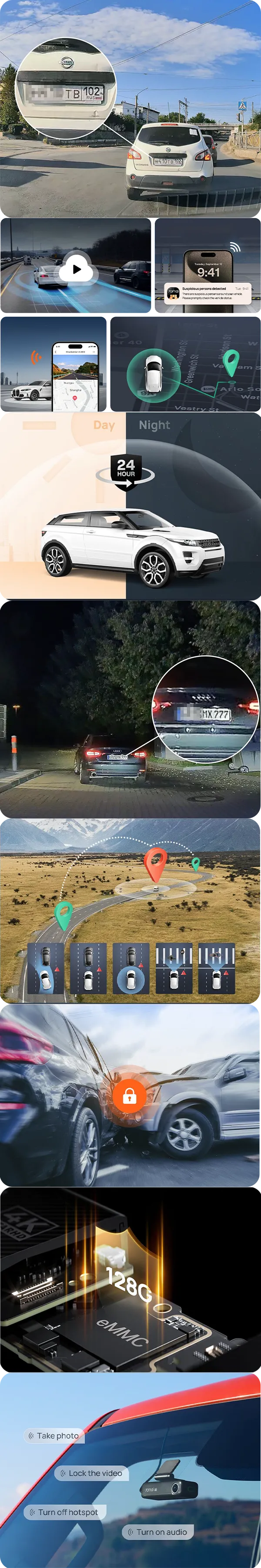 70mai M800 4K rejestruje każdy detal na drodze, nawet w całkowitej ciemności