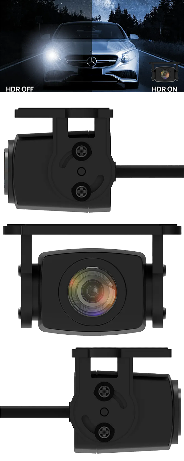 Zewnętrzna kamera cofania 1080P HDR – montaż nad tablicą rejestracyjną