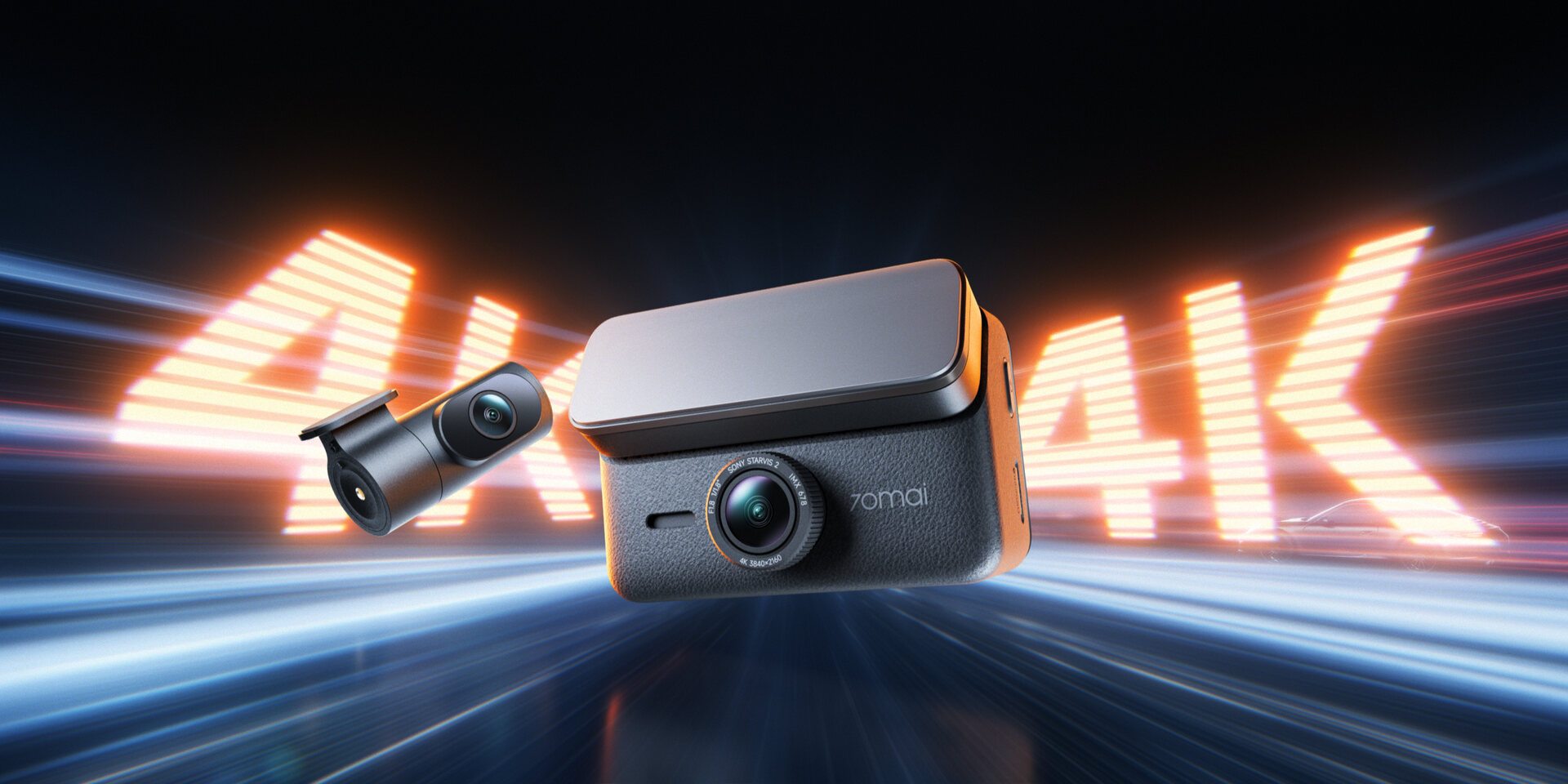 70mai A900 Ultra 4K z kamerą tylną RC43S