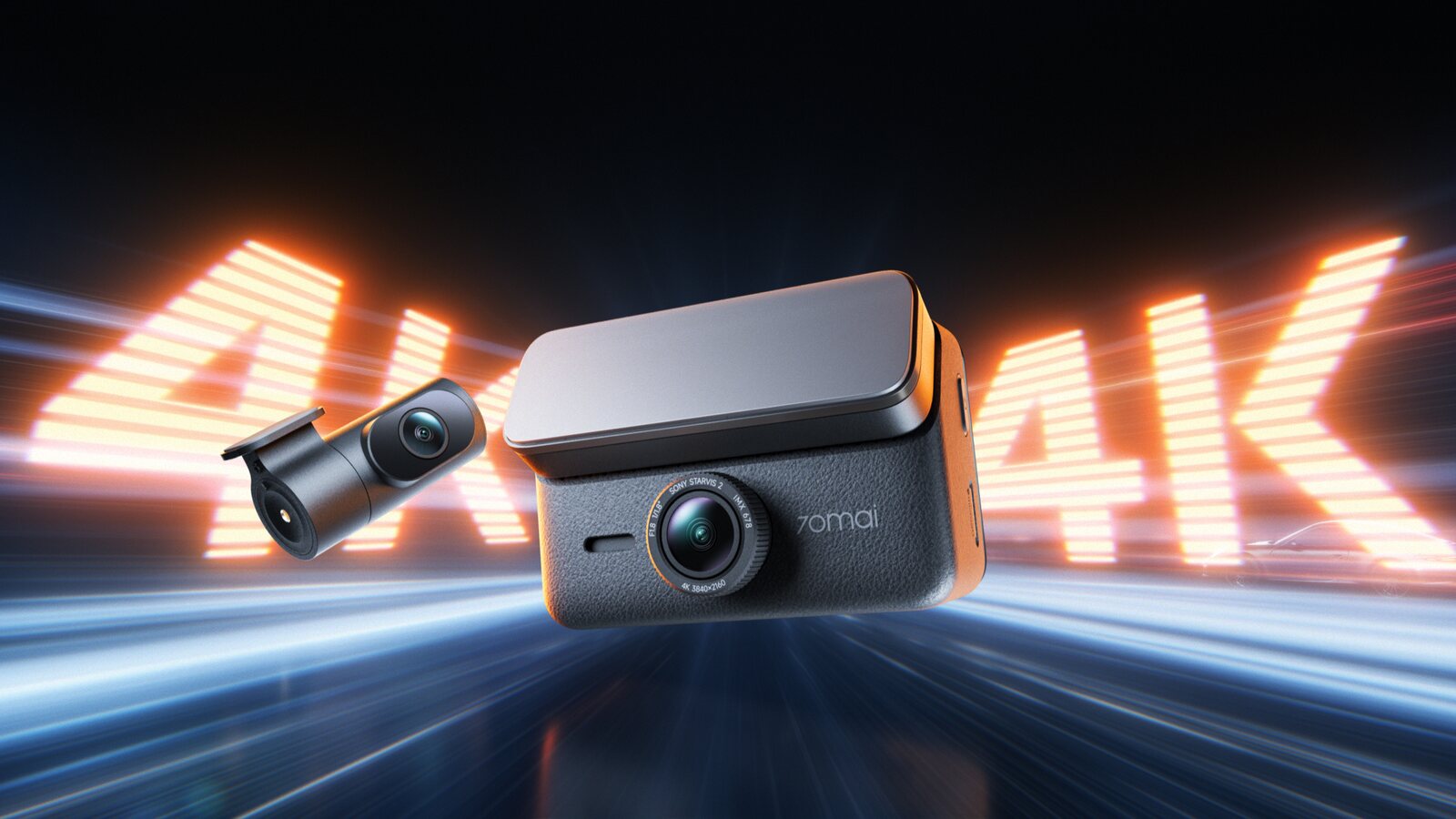 70mai A900 Ultra 4K z kamerą tylną RC43S